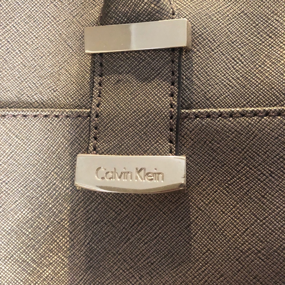 Calvin Klein Bronze and Gold Purse